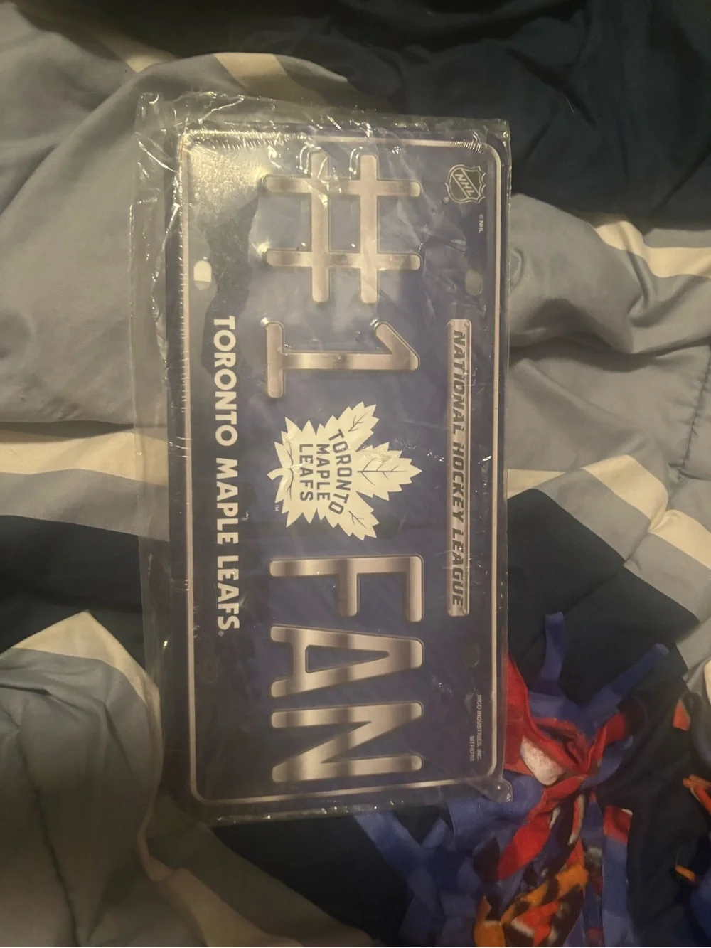 NHL Toronto Maple Leafs Blue Silver #1 Fan License Plate